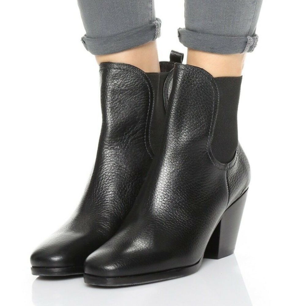 Rachel Comey Black Leather Ankle Boots 7.5